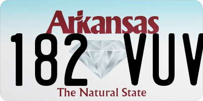AR license plate 182VUV