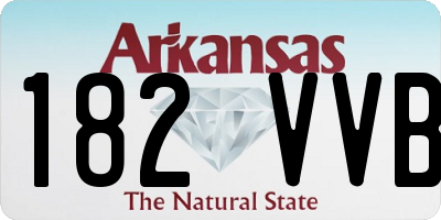AR license plate 182VVB