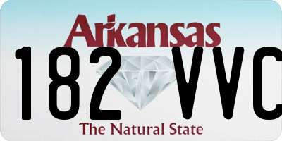 AR license plate 182VVC
