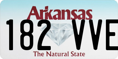 AR license plate 182VVE