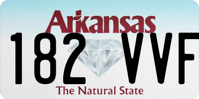 AR license plate 182VVF