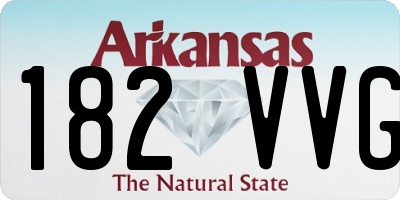 AR license plate 182VVG