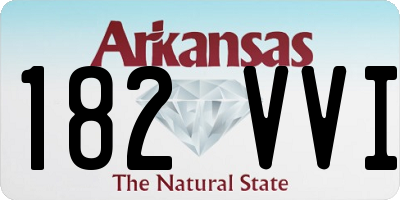 AR license plate 182VVI