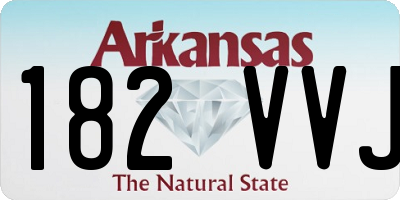 AR license plate 182VVJ