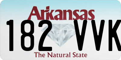 AR license plate 182VVK
