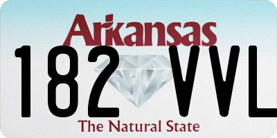 AR license plate 182VVL