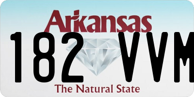 AR license plate 182VVM