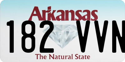 AR license plate 182VVN