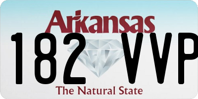 AR license plate 182VVP
