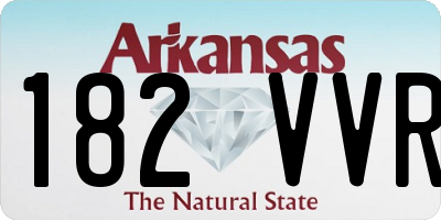 AR license plate 182VVR