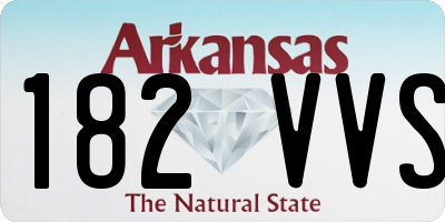 AR license plate 182VVS