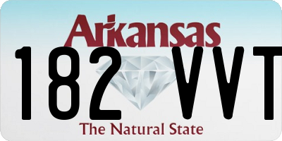 AR license plate 182VVT
