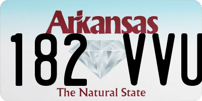 AR license plate 182VVU