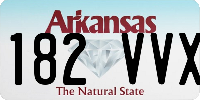 AR license plate 182VVX