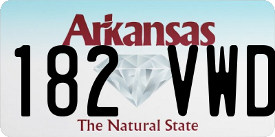 AR license plate 182VWD