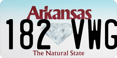 AR license plate 182VWG