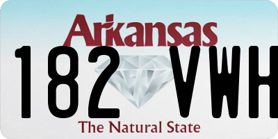 AR license plate 182VWH