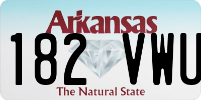 AR license plate 182VWU
