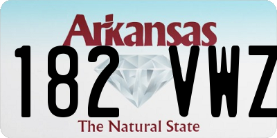 AR license plate 182VWZ