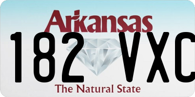 AR license plate 182VXC