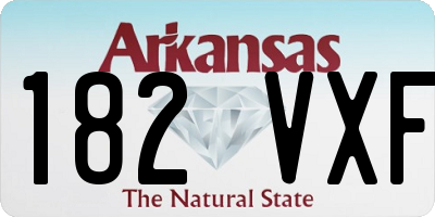 AR license plate 182VXF