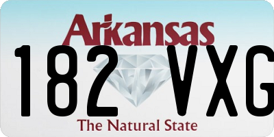 AR license plate 182VXG