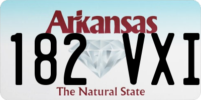 AR license plate 182VXI