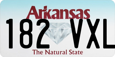 AR license plate 182VXL