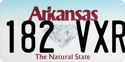 AR license plate 182VXR