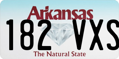 AR license plate 182VXS