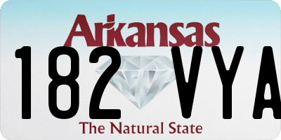 AR license plate 182VYA