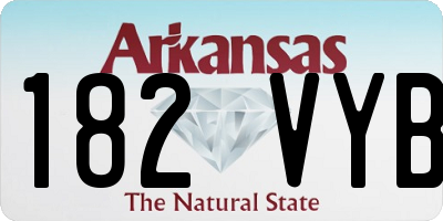 AR license plate 182VYB