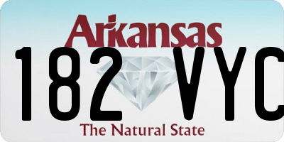 AR license plate 182VYC