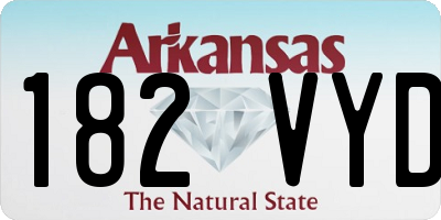 AR license plate 182VYD