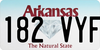 AR license plate 182VYF