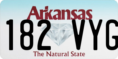 AR license plate 182VYG