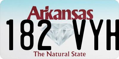 AR license plate 182VYH