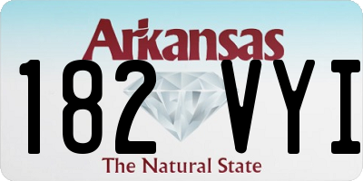 AR license plate 182VYI