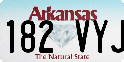 AR license plate 182VYJ