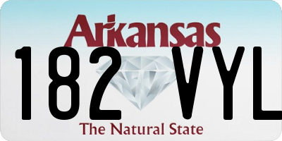 AR license plate 182VYL