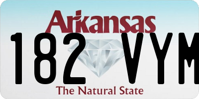AR license plate 182VYM