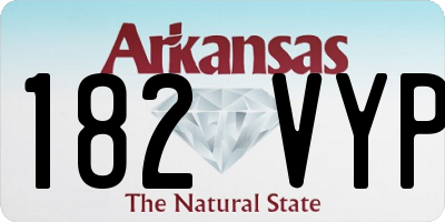 AR license plate 182VYP