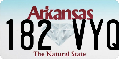 AR license plate 182VYQ