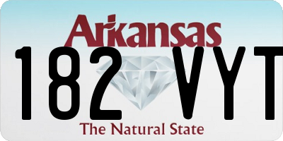 AR license plate 182VYT