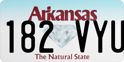 AR license plate 182VYU