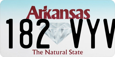 AR license plate 182VYV