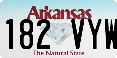 AR license plate 182VYW