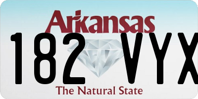 AR license plate 182VYX