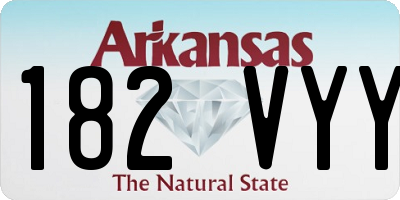 AR license plate 182VYY