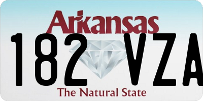 AR license plate 182VZA